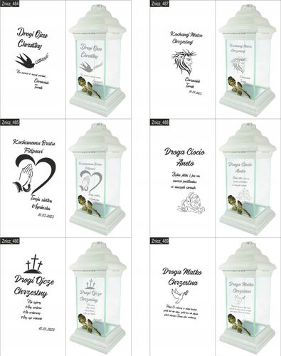 ZNICZ kapliczka WŁASNY GRAWER DLA BABCI lampion na Arena.pl