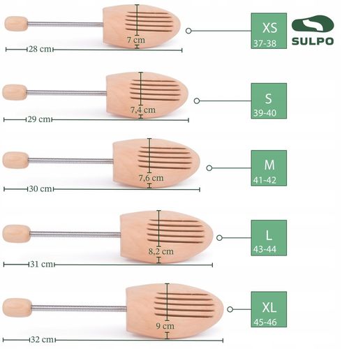 Prawidła do butów drewniane sprężynowe do rozciągania obuwia rozmiar na Arena.pl