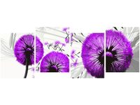 45CM 120 OBRAZ 4 ELEM DMUCHAWCE FIOLECIE ŚCIENNY