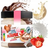MILCH MAUSE DUO CREME BIAŁA MLECZNA CZEKOLADA MLEKO TRUSKAWKOWE 200g