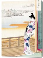 Obraz 70x100cm The Call of the Cuckoo, Gekko Japoński Vintage