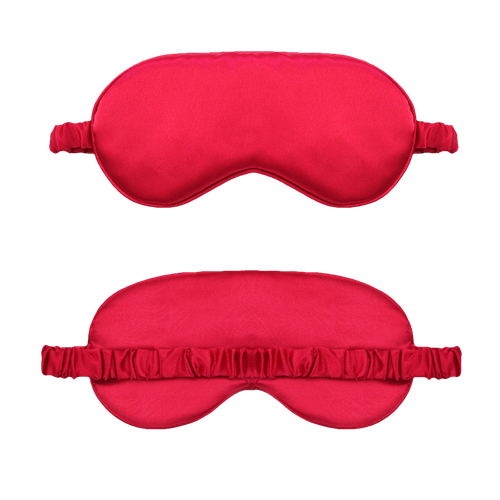 Opaska miękka maska satynowa na oczy do snu uniwersalna luxury z torebką na Arena.pl