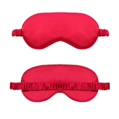 Opaska miękka maska satynowa na oczy do snu uniwersalna luxury z torebką