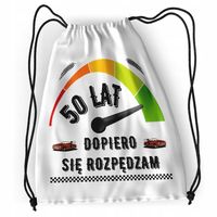 Plecak Urodziny 50 50Te Sportowy Szkolny Worek Z Nadrukiem Ze Zdjęciem