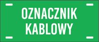 Tabliczka na kabel OZNACZNIKI KABLOWE grawerowane energetyczne 3x7 zielona