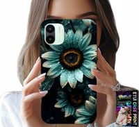 ETUI DO XIAOMI REDMI A2 - NIEBIESKA GERBERA STOKROTKA KWIAT +FOLIA