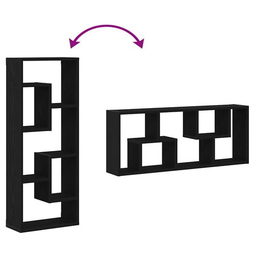 Półka ścienna Czarny dąb 36x16x90 cm Drewno klejone na Arena.pl