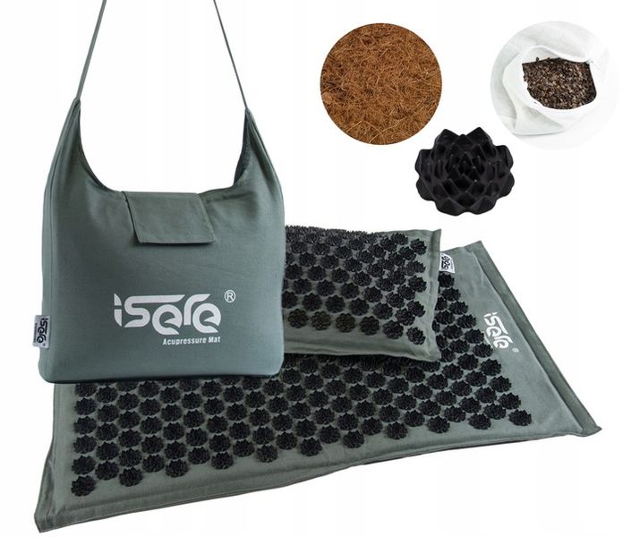 MATA DO AKUPRESURY Z KOLCAMI NATURALNA KOKOS GRYKA zdjęcie 1