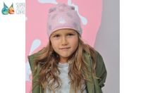 Broel Renata czapka dzianinowa dla dziewczynki wiskoza różowa 51-53