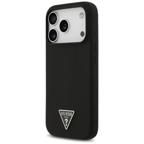 etui guess silicone triangle logo magsafe do iphone 17 pro - czarne na Arena.pl
