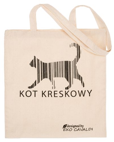 torba bawełni. eko-23-(kot kreskowy)-2105 natural na Arena.pl