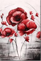 100 70CM OBRAZ PŁÓTNO CZERWONE MAKI PŁÓTNO RAMA