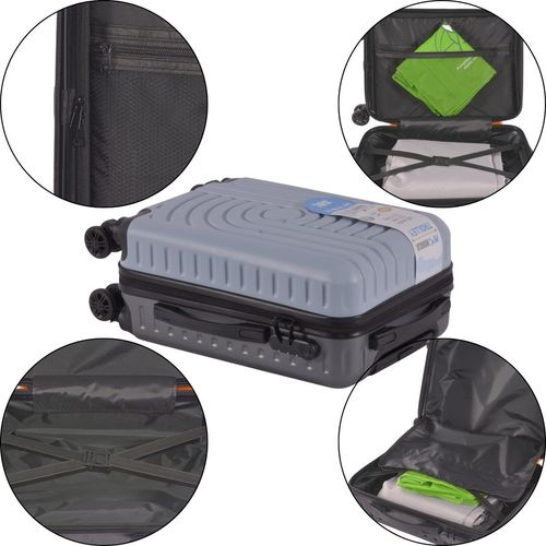 WALIZKA PODRÓŻNA KABINOWA 38L PROWORLD LIGHT GREY na Arena.pl