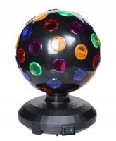 PROJEKTOR DYSKOTEKOWY KULA DISCO REFLEKTOR LED RGB PILOT KULA ŚWIETLNA