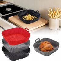 2 FORMA SILIKONOWA 20X20CM DO FRYTKOWNICY BEZTŁUSZCZOWEJ WKŁAD DO AIR FRYER