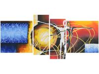 120CM 55 OBRAZ 4 ELEM BEZKRESNE UCZUCIA ŚCIENNY