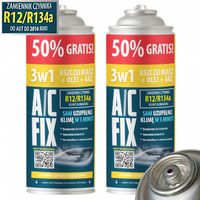2x AC FIX R134a Gaz Olej Uszczelniacz 3w1 CZYNNIK CHŁODNICZY KLIMATYZACJI