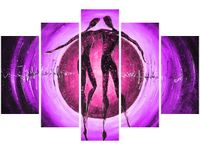 OBRAZ DANCING LOVE ABSTRAKCJA KOCHANKOWIE 3 KOLORY