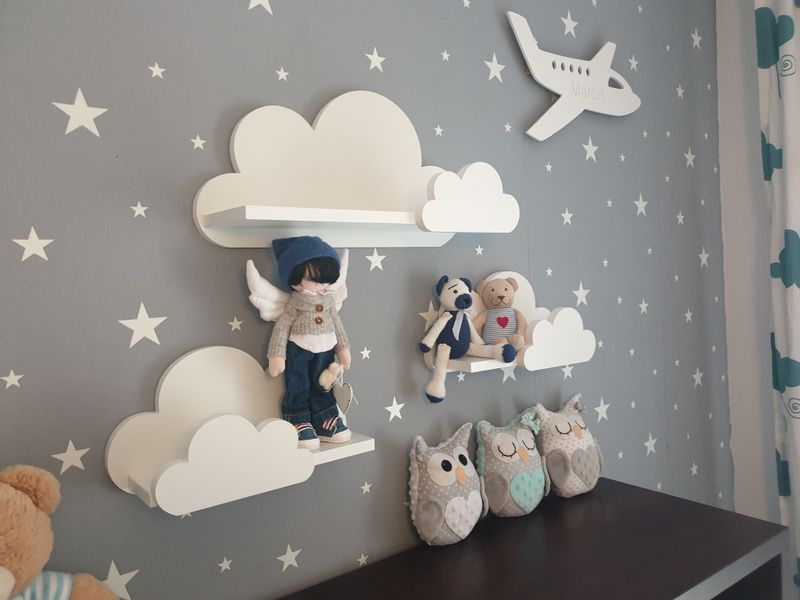 Półki chmurki zestaw 3 półka chmurka Moli Prestige zdjęcie 5