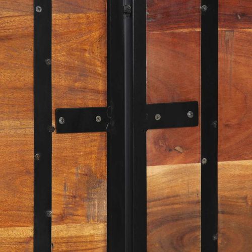 Zagłówek 180 cm lite drewno odzyskane i żelazo na Arena.pl