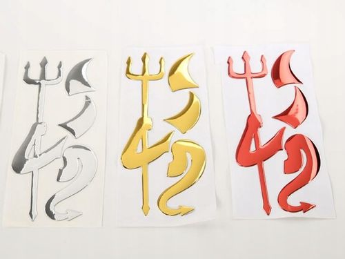 NAKLEJKA DIABEŁ DEVIL CHROM TUNING ZNACZEK na Arena.pl