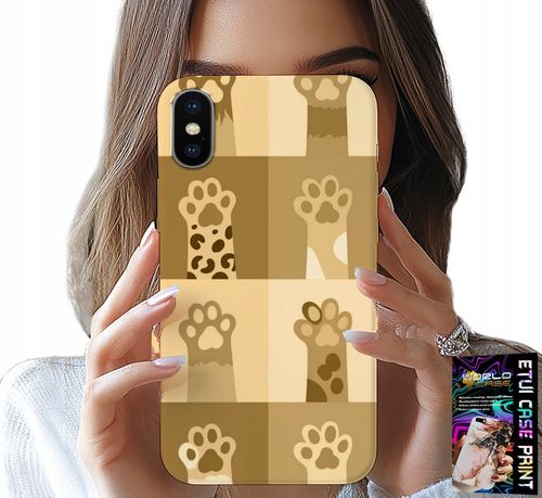 ETUI DO IPHONE XS MAX - LOVE CAT, WZORY Z KOTAMI, ŁAPKI KOTÓW na Arena.pl