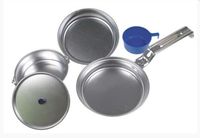 Naczynia turystyczne - menażki - Zestaw aluminiowy