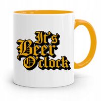 Dla Alkoholika Pijaka Kubek Żółty Na Prezent Z Nadrukiem Ze Zdjęciem