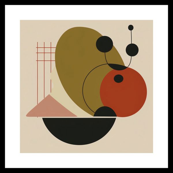 Plakat 40x40cm Geometryczny Balans zdjęcie 3