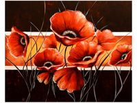 40X50CM MOC MAKÓW OBRAZ