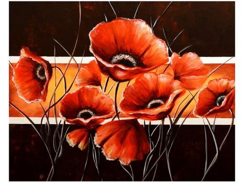 40X50CM MOC MAKÓW OBRAZ na Arena.pl