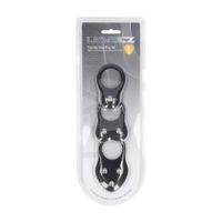 silicone training cockring set of 3 - s/m/l - black