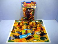 ND17_ZA-71179 Dinozaury 20szt z matą w worku.  HIPO