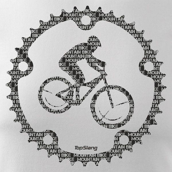 Koszulka rowerowa Mountain Bike męska biała REGULAR M zdjęcie 2
