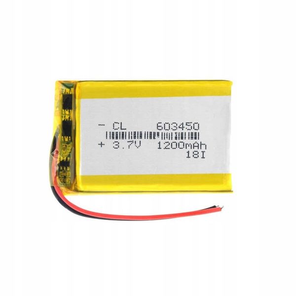 Akumulator Li-Poly 1200mAh 3.7V 603450 zdjęcie 1
