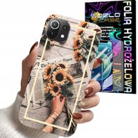 ETUI DO XIAOMI MI 11 4/5G - SŁONECZNIK KWIATY DLA KOBIET PLECKI + FOLIA