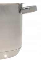 GARNEK Stalowy GRUBE 9x DNO z POKRYWKĄ 10L 28cm INDUKCJA Gaz 2568