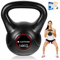 Hantel KETTLEBELL Sapphire 14KG kula ODWAŻNIK kettle HANTLA do ćwiczeń