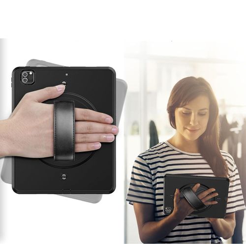 Etui do iPad 9/8/7 10.2" z Podstawką i Paskiem na Ramię Czarne na Arena.pl