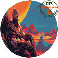 Opłatek waflowy na tort - God Of War