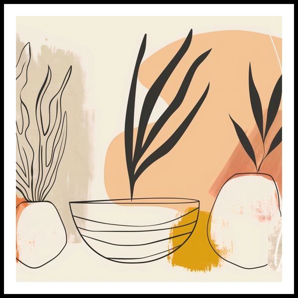 Plakat 100x100cm Szkice Botaniczne zdjęcie 3