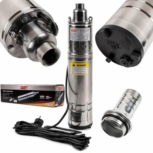 POMPA GŁĘBINOWA ŚRUBOWA DO WODY STUDNI 1500W 60M zdjęcie 1