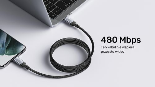 Unitek Przewód Kabel USB-C do USB-C C14110GY-2M 240 W na Arena.pl