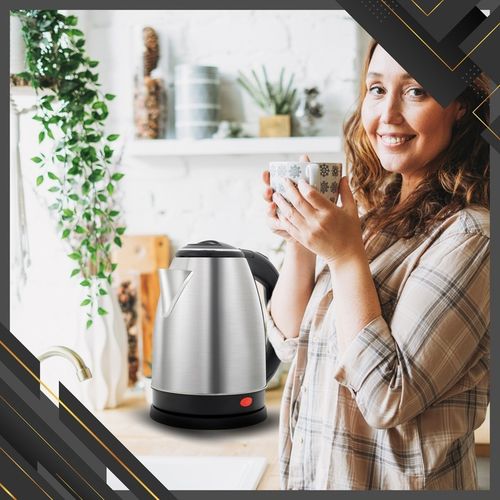 CZAJNIK ELEKTRYCZNY BEZPRZEWODOWY STALOWY DUŻY MOCNY SREBRNY 2200 W na Arena.pl