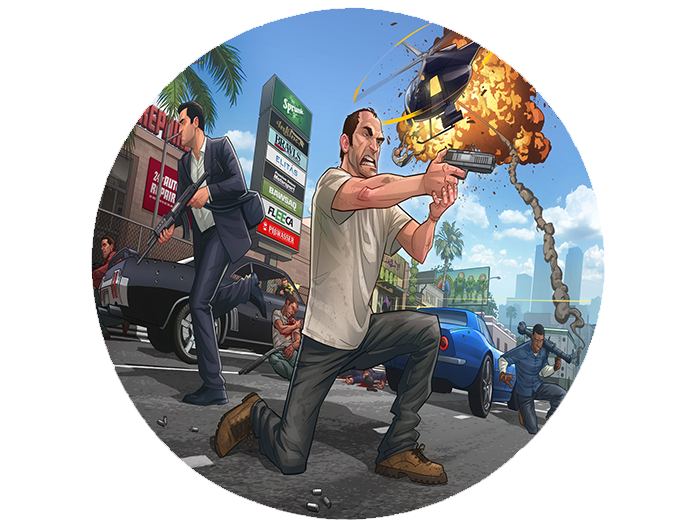 Podkładka pod myszkę GTA zdjęcie 2