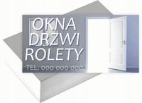 Wizytówki firmowe Foliowane 1000szt różne wzory OKNA DRZWI ROLETY