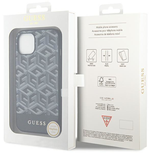 Etui Guess do iPhone 15, iPhone 14, iPhone 13, Czarny, MagSafe zdjęcie 8