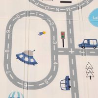 MATA EDUKACYJNA PIANKOWA DUŻA DLA DZIECI 180x200 cm SKŁADANA DWUSTRONNA XPE