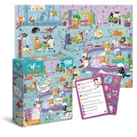 puzzle patrz i znajdź look and find „kocie kafejka” motoryka dzieci 300667