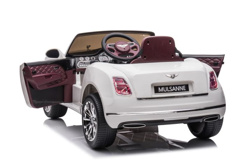 Auto Na Akumulator Bentley Mulsanne Biały zdjęcie 3